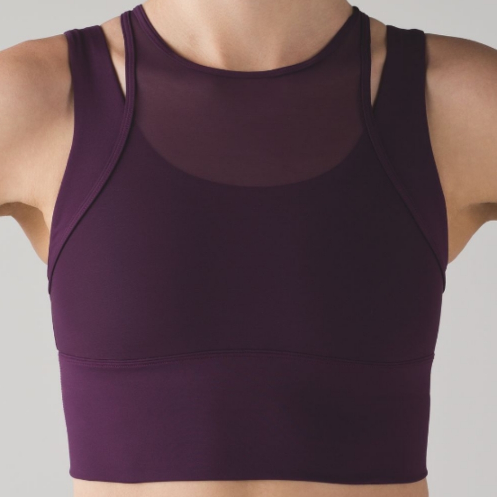 Lululemon Double Tap II Bra Darkest Magenta Size 6